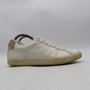 Veja Esplar Women's Size 8 White Grey Leather T2 Low Top Casual Sneakers